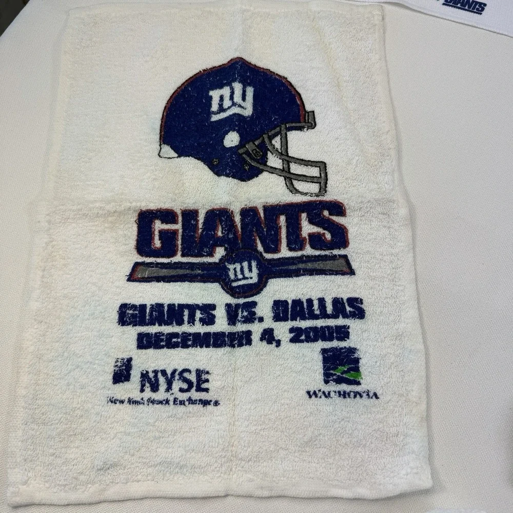 New York Giants Rally Towel Ceremony Wash Lot of 10‎ Game Stadium Retired NY